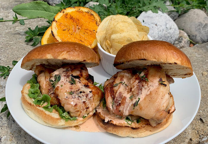 BBQ'd Chicken and COBS Waffle