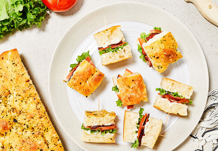 Caesar BLT on Focaccia