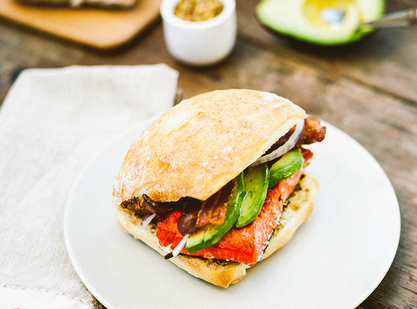 Grilled Salmon Sandwich