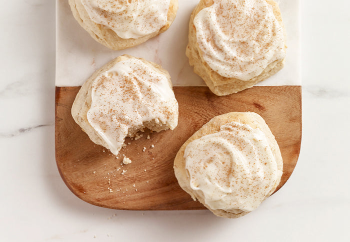 The Creation of Eggnog Scones