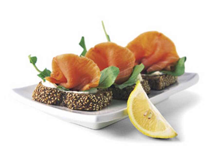 Smoked Salmon and Cream Cheese Open Sandwich