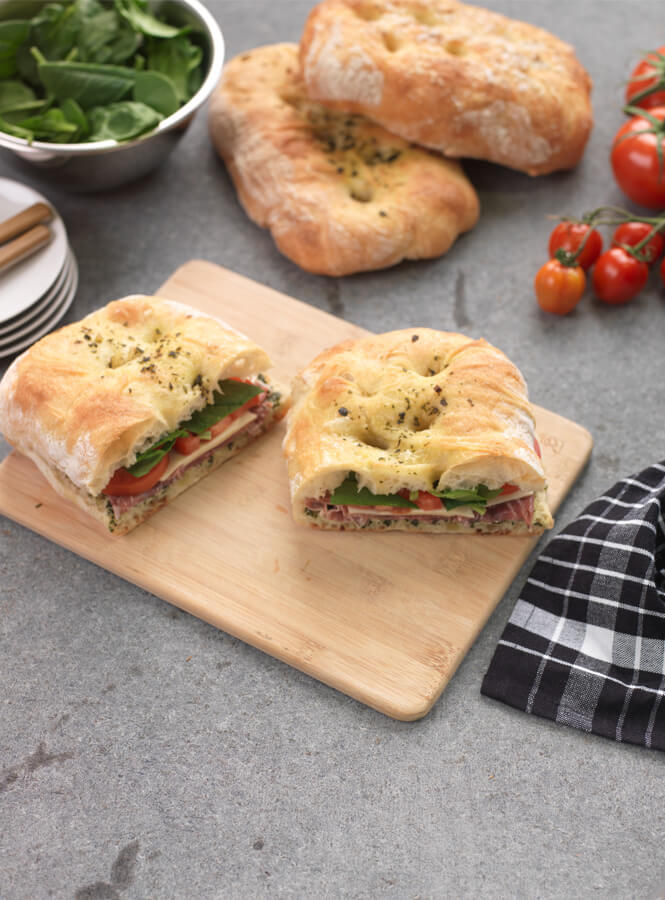 Mediterranean Sandwich on Turkish Bread