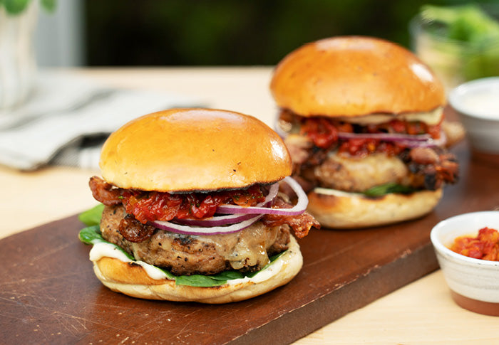 Next-Level Herb & Garlic Gourmet Turkey Burger Recipe