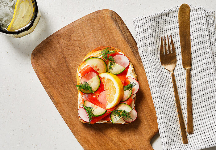 Smoked Salmon and Horseradish Open-Faced Sandwich