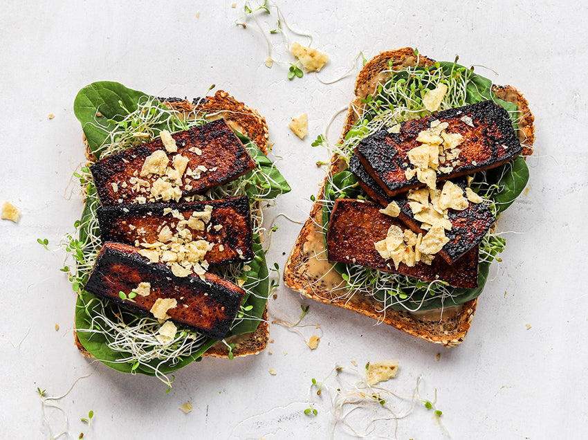 Marinated Tofu Toast