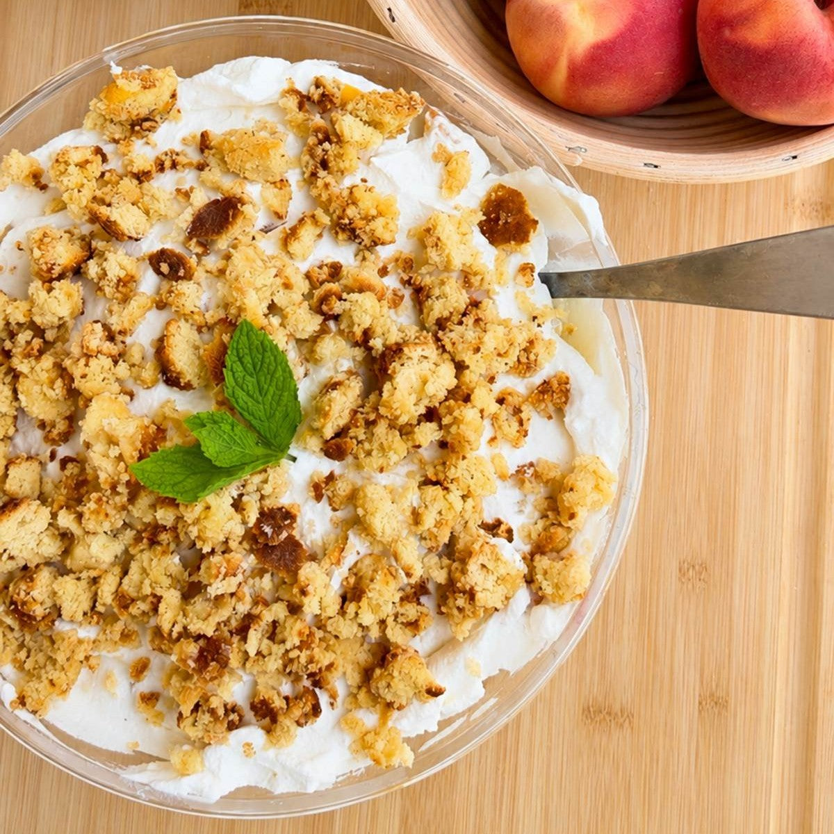 No-Bake Peach Mango Trifle