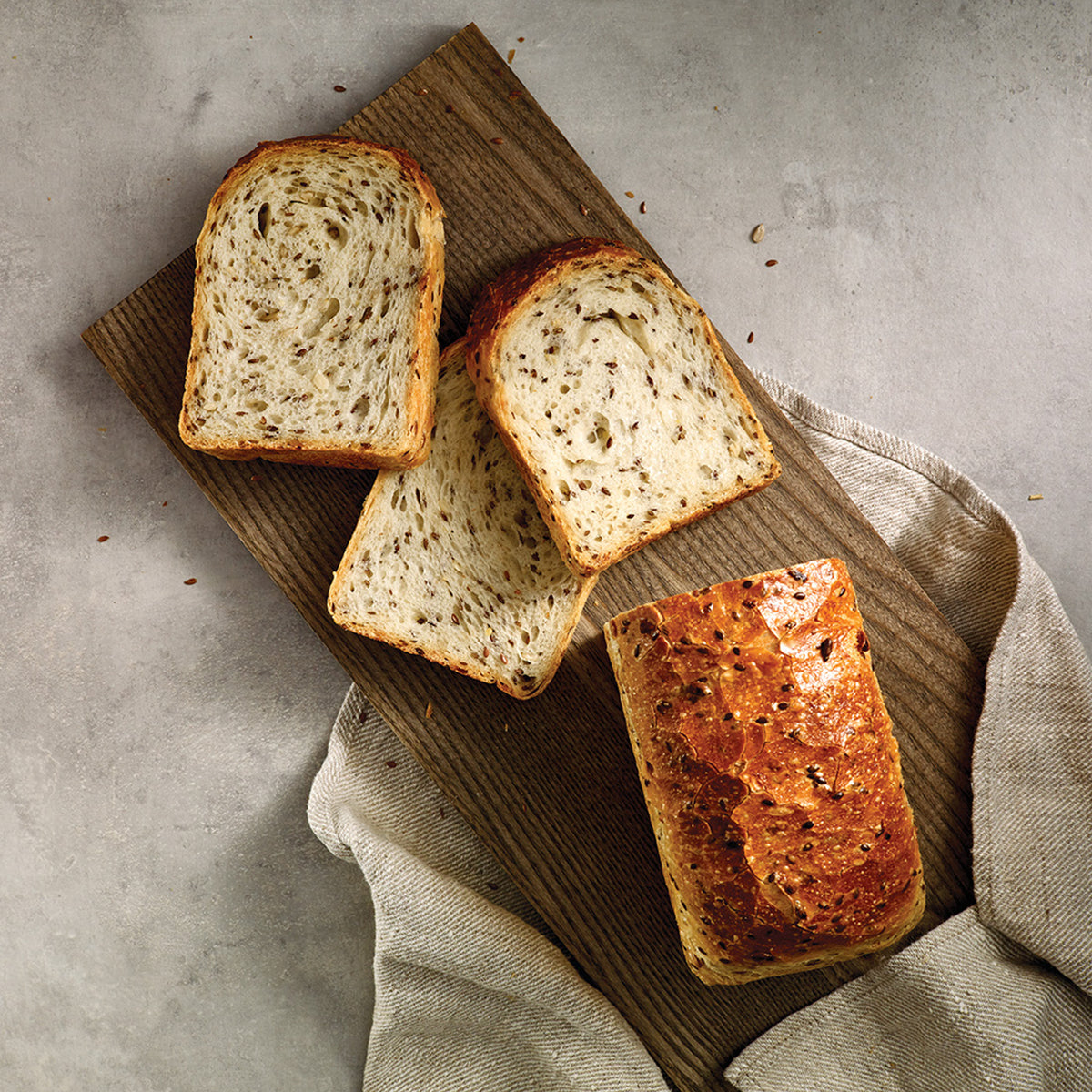 Sunflower Flax Sourdough Loaf