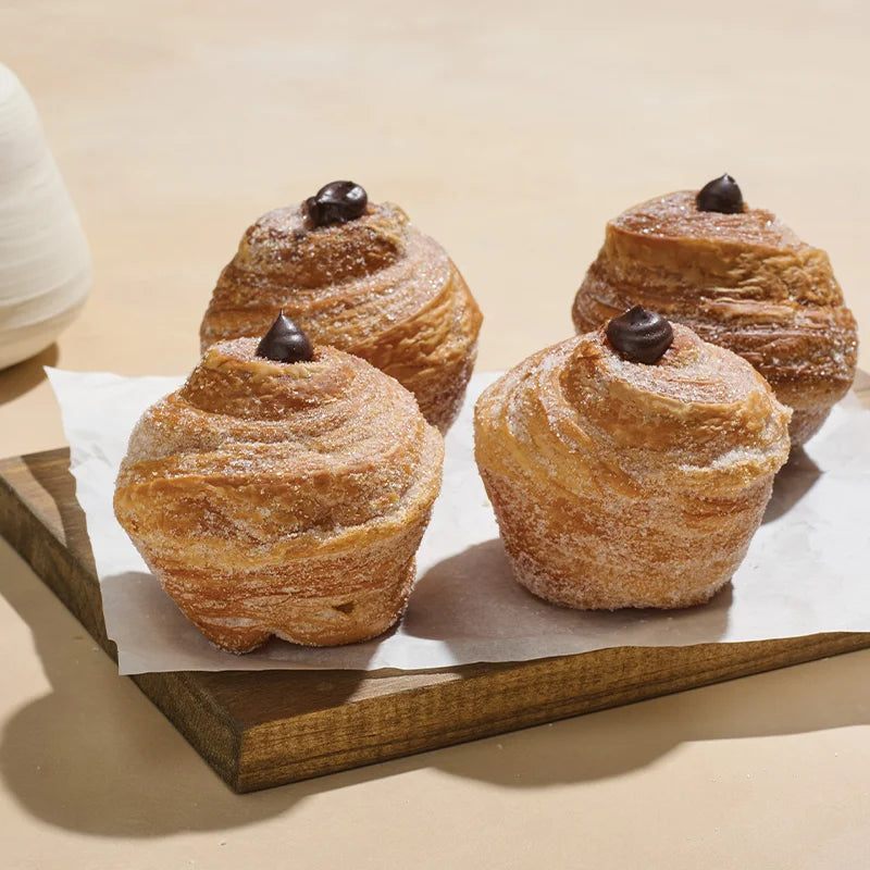 Chocolate Bavarian Kreme Cruffin