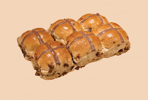 Chocolate Chip Hot Cross Bun
