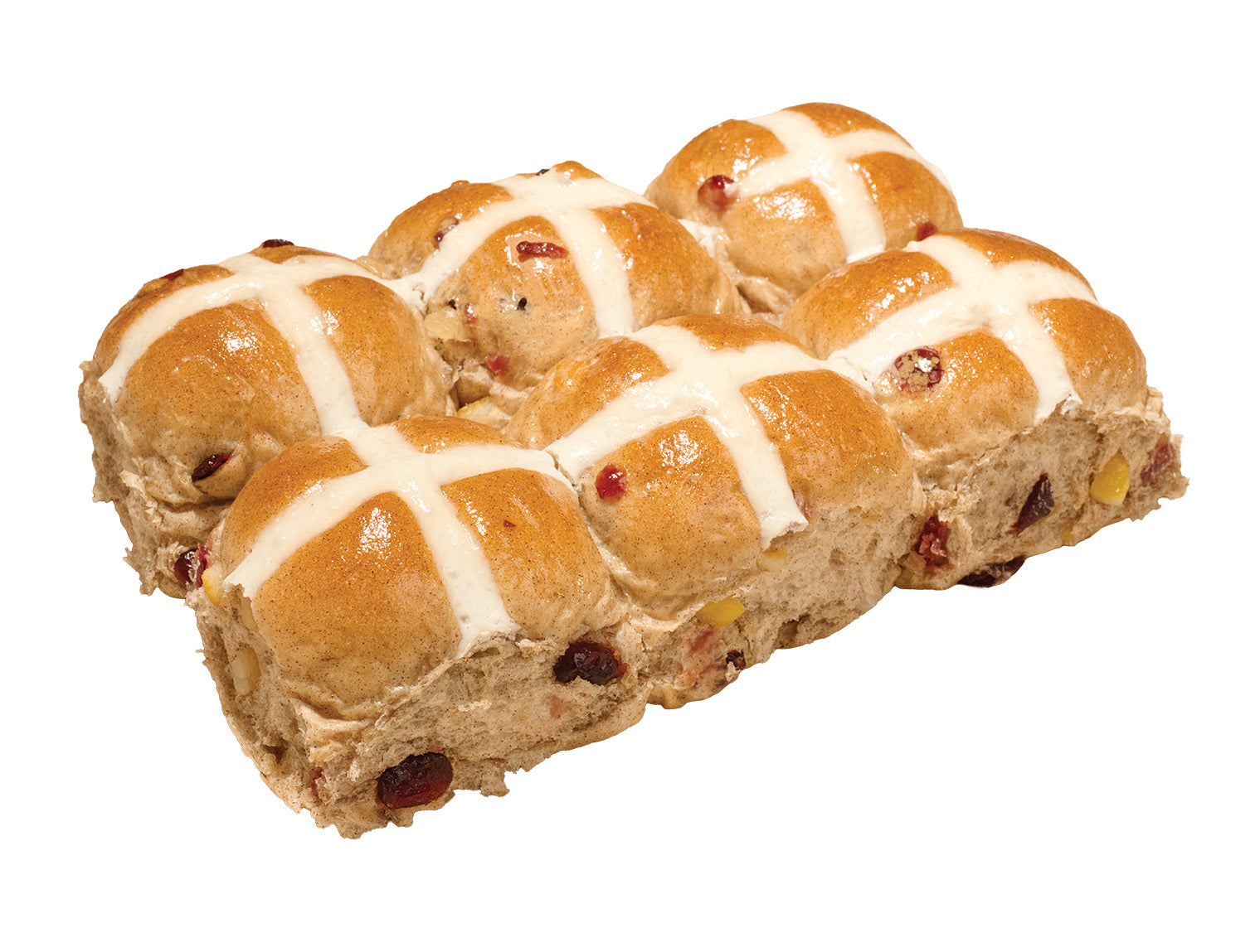 Cranberry Orange Hot Cross Bun – COBS Bread