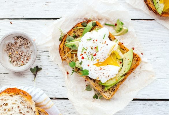 Open Faced Breakfast Sandwich