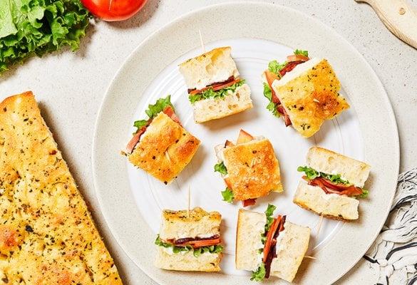 Cream Cheese, Smoked Salmon & Cucumber Crostini - COBS Bread USA