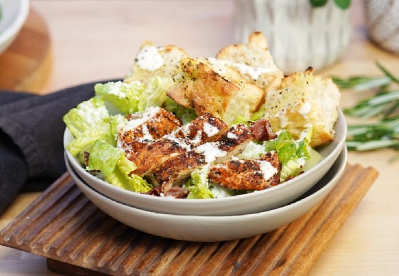 Bready Caesar Salad