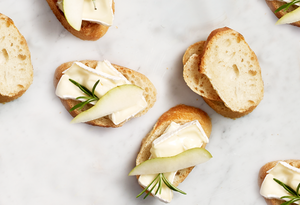 Pear & Brie Crostini