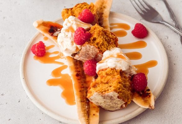 Caramelized Banana Pumpkin Split