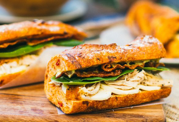 Chicken and Spinach Baguette