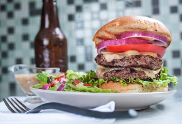 Double Decker Brisket Burger