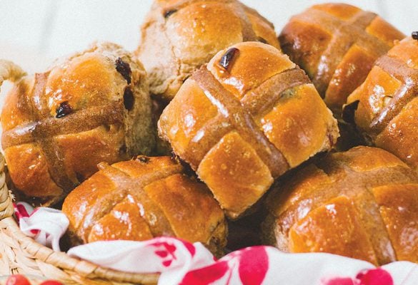 Cranberry-Orange-Hot-Cross-Buns