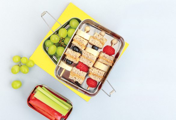 Almond Butter and Fruit Skewers