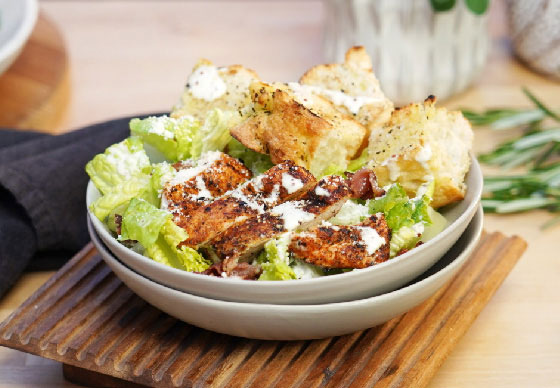 Bready Caesar Salad