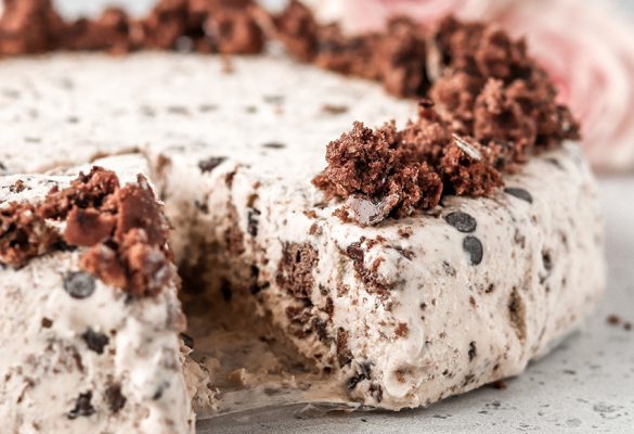 Double Chocolate Scone Ice Cream Cake