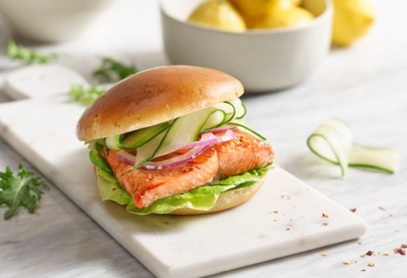 Maple Salmon Burger