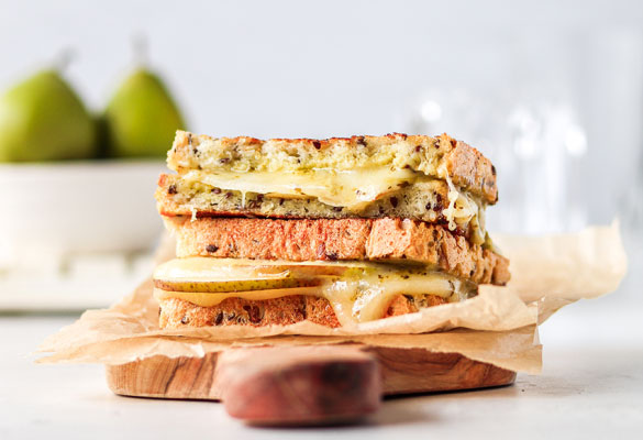 Pesto & Pear Grilled Cheese