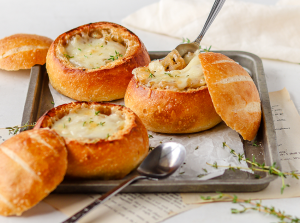 French Onion Soup in Sourdough