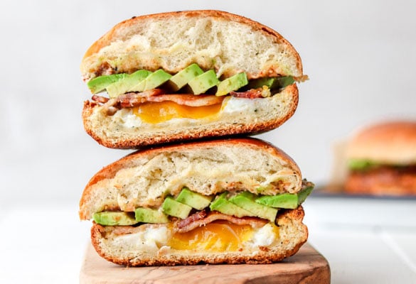 Bacon, Egg, and Avocado Burgers Recipe